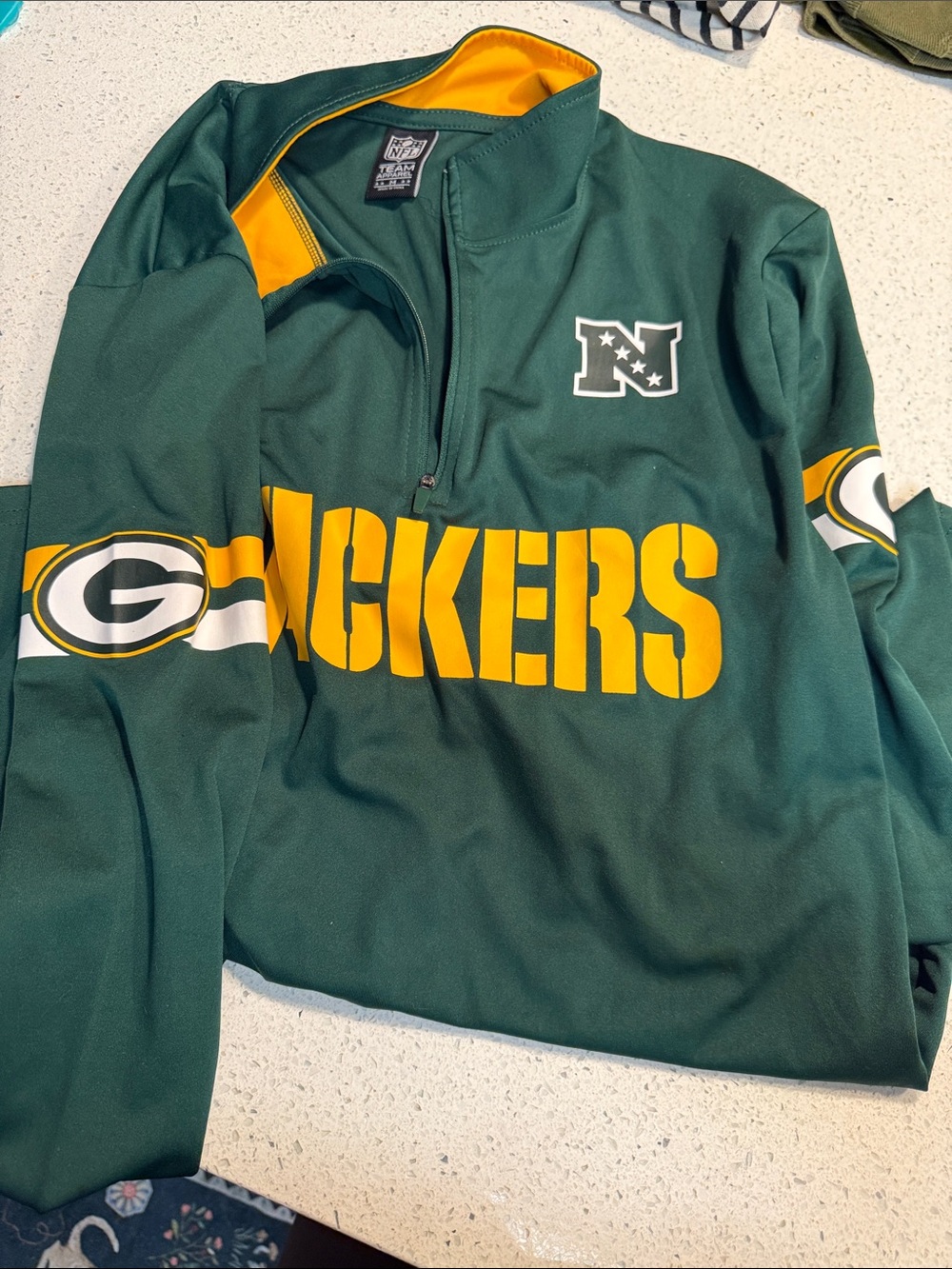 NFL Green & Gold Packers Half-Zip Pullover